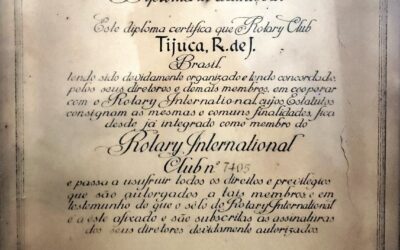 Rotary Club da Tijuca – Diploma de Admissão 1949, dez 15