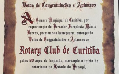 Rotary Club de Curitiba – Moção de Congratulações 2023, abr 12