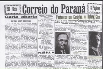 1933, mar 24 – Rotary Club de Curitiba – Correio do Paraná