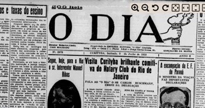 1933, jun 3 (O Dia) Visita Curityba brilhante comitiva do Rotary do Rio de Janeiro